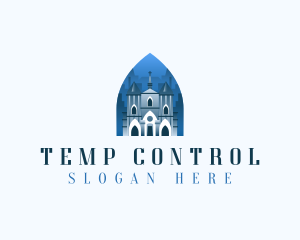 Gothic Cathedral Church logo design