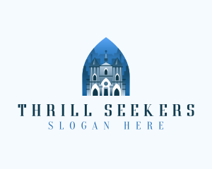 Gothic Cathedral Church logo design