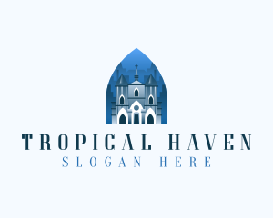 Gothic Cathedral Church logo design