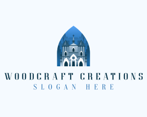 Gothic Cathedral Church logo design