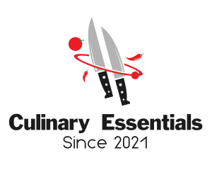 Kitchen Knife Culinary logo design