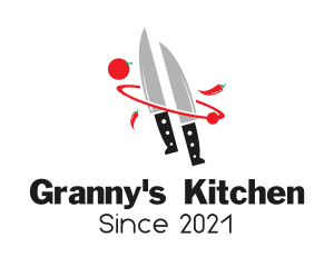 Kitchen Knife Culinary logo design