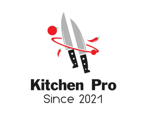 Kitchen Knife Culinary logo design