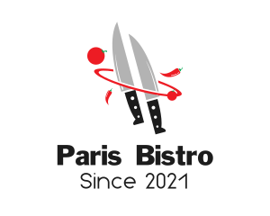 Kitchen Knife Culinary logo design