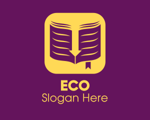 Gold - Yellow Elegant Ebook Application logo design