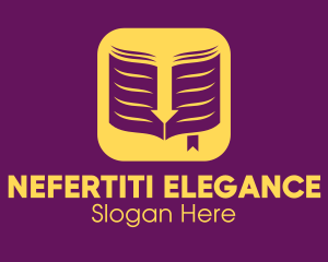 Yellow Elegant Ebook Application logo design