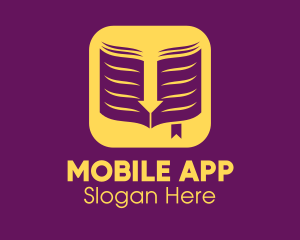 Publisher - Yellow Elegant Ebook Application logo design