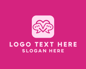 Message Carrier - Love Message Dating App logo design