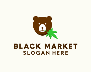 Illegal - Grizzly Bear Dispensary logo design