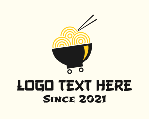 Chinese - Fast Ramen Delivery logo design