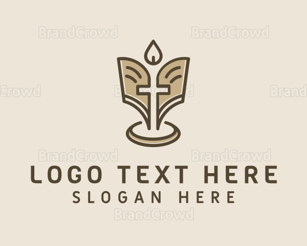 Bible Cross Worship Logo