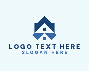 Roof - Roofing Property Realty logo design