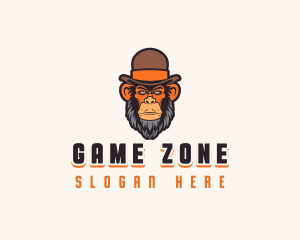 Ape Monkey Hat logo design