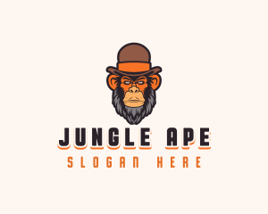 Ape Monkey Hat logo design