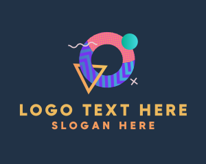 Color - Pop Art Letter O logo design