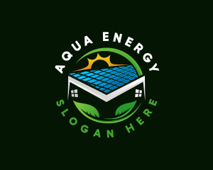 Home Energy Solar Panel logo design