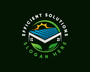 Home Energy Solar Panel logo design