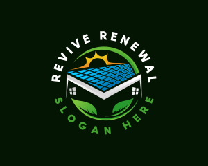 Home Energy Solar Panel logo design