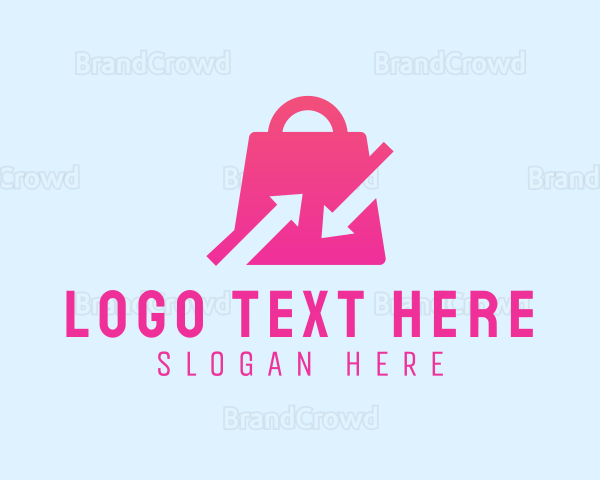 Pink Shopping Bag Exchange Logo