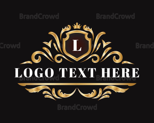 Luxury Ornament Shield Logo