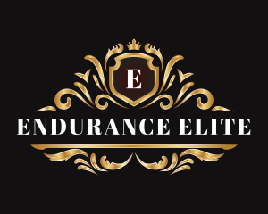 Luxury Ornament Shield logo design