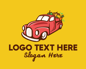 Vintage - Fruits & Vegetables Farm Truck logo design