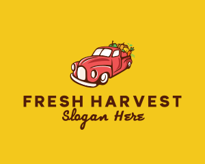 Farm To Table - Fruits & Vegetables Farm Truck logo design