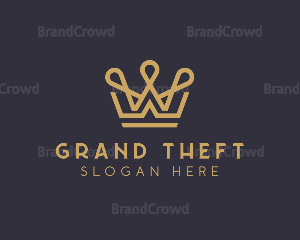 Crown Boutique Letter W Logo