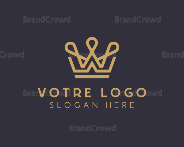 Crown Boutique Letter W Logo