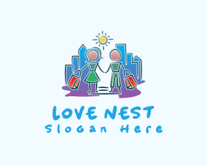 Couple - City Couple Bag logo design