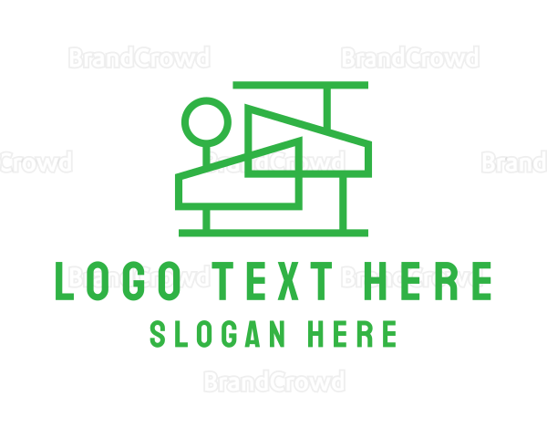 Modern House Outline Logo