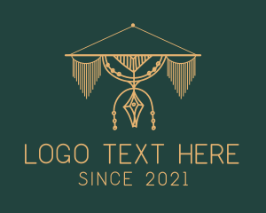 Boho - Gold Macrame Decor logo design