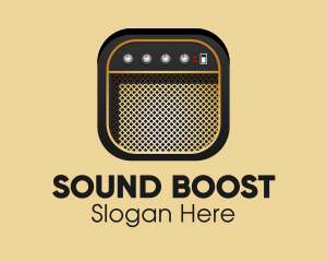 Music Amplifier App logo design