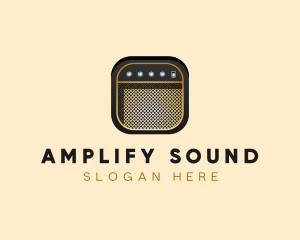 Music Amplifier App logo design