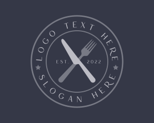 Fork - Elegant Retro Restaurant Business logo design