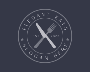 Elegant Retro Restaurant Business logo design