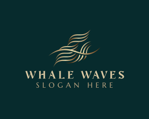 Premium Luxury Wave logo design