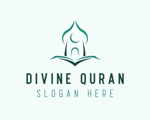 Quran - Minimalist Quran Mosque logo design