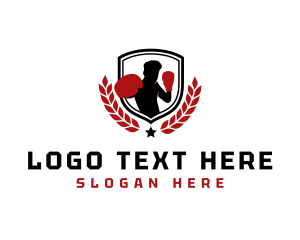 Gym - Boxer Shield Gym logo design