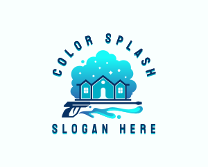  Residential Maintenance Pressure Wash logo design