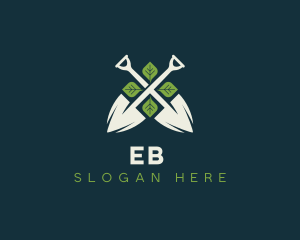 Shovel Leaf Lawn Care Logo