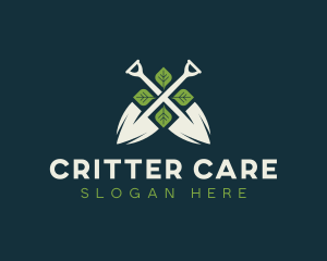 Shovel Leaf Lawn Care logo design