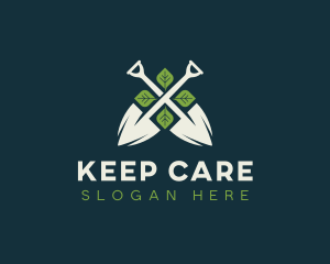 Shovel Leaf Lawn Care logo design