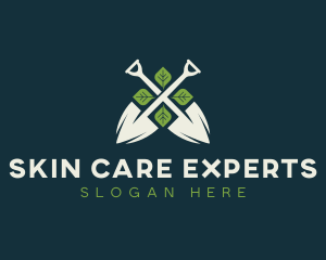 Shovel Leaf Lawn Care logo design