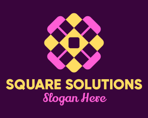 Diamond Square Tile logo design