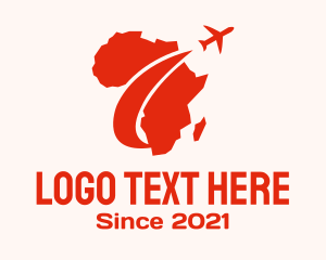 Africa - Africa Plane Travel logo design