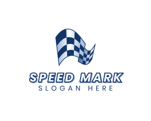 Automotive Racing Flag logo design