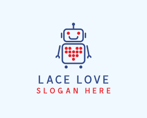 Loved Dating Robot logo design