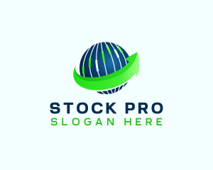 Stock - Stock Market Chart Arrow logo design