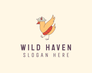 Wild Chicken Hat logo design